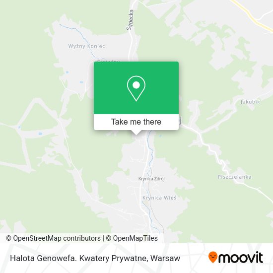 Halota Genowefa. Kwatery Prywatne map