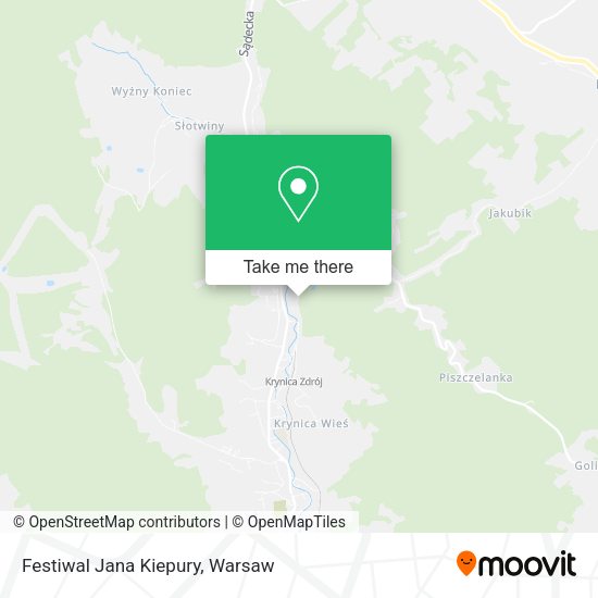 Festiwal Jana Kiepury map