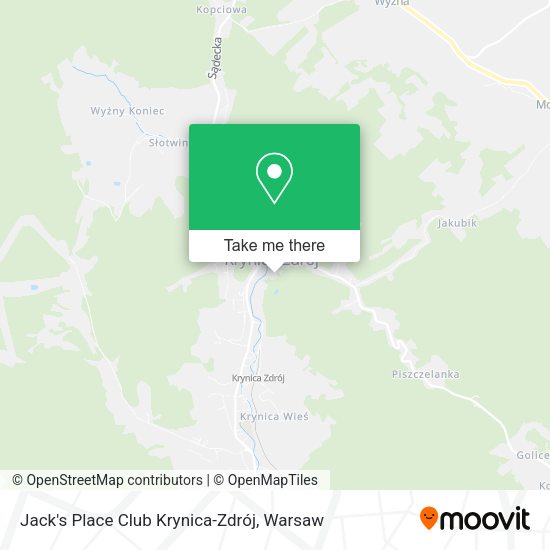 Jack's Place Club Krynica-Zdrój map