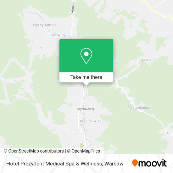 Hotel Prezydent Medical Spa & Wellness map