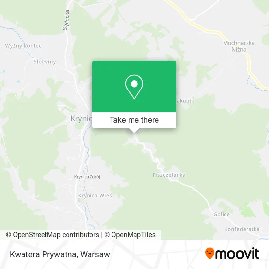 Карта Kwatera Prywatna