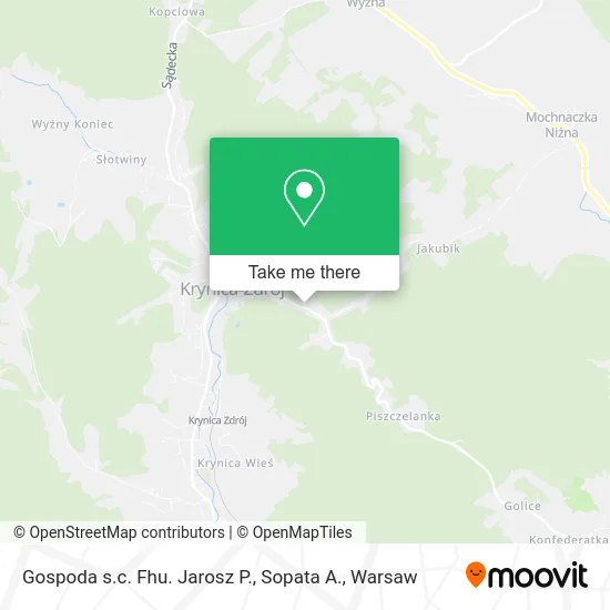 Карта Gospoda s.c. Fhu. Jarosz P., Sopata A.