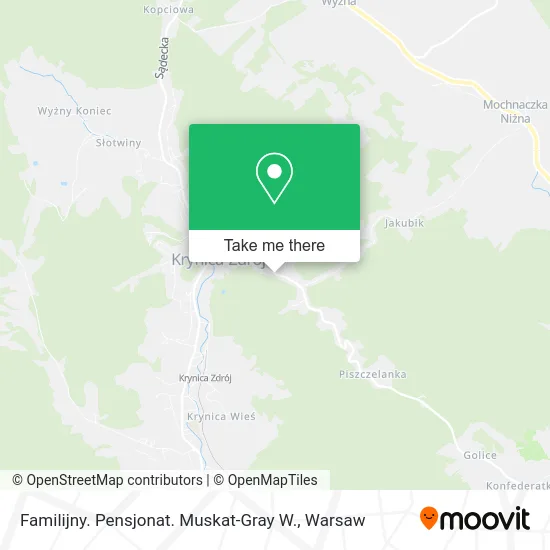 Карта Familijny. Pensjonat. Muskat-Gray W.