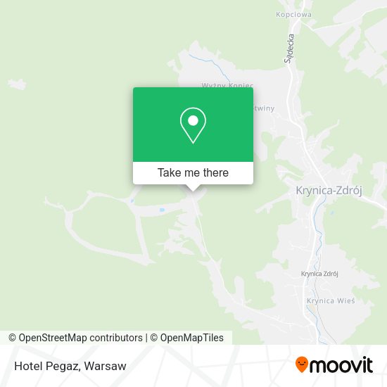 Hotel Pegaz map