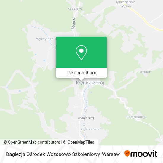 Daglezja Ośrodek Wczasowo-Szkoleniowy map