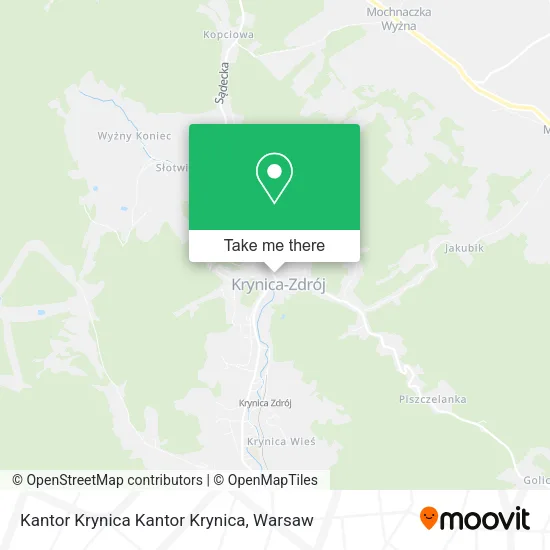 Карта Kantor Krynica Kantor Krynica