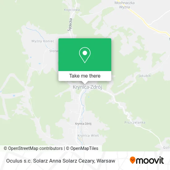 Карта Oculus s.c. Solarz Anna Solarz Cezary