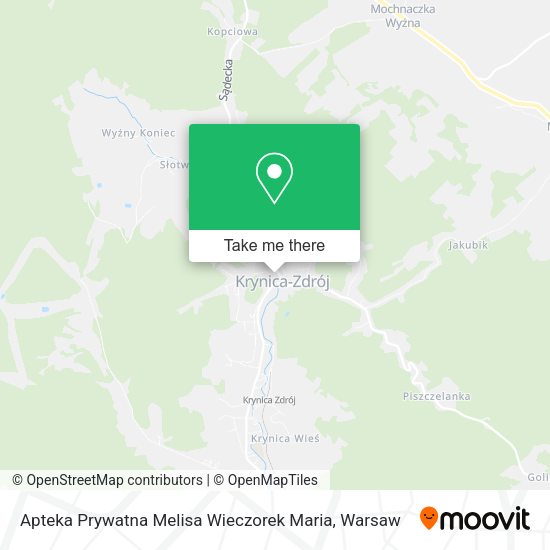 Apteka Prywatna Melisa Wieczorek Maria map