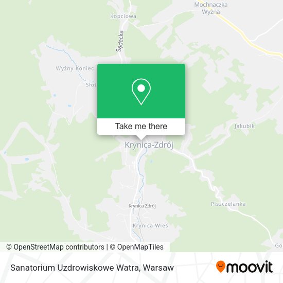 Sanatorium Uzdrowiskowe Watra map