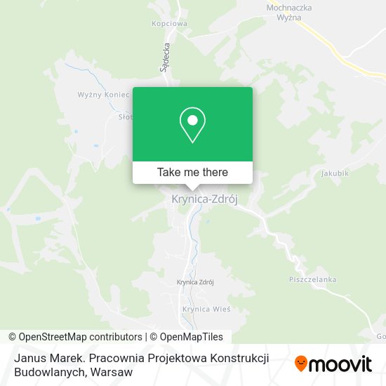 Janus Marek. Pracownia Projektowa Konstrukcji Budowlanych map