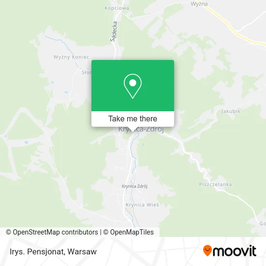 Карта Irys. Pensjonat