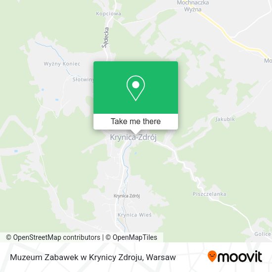 Muzeum Zabawek w Krynicy Zdroju map