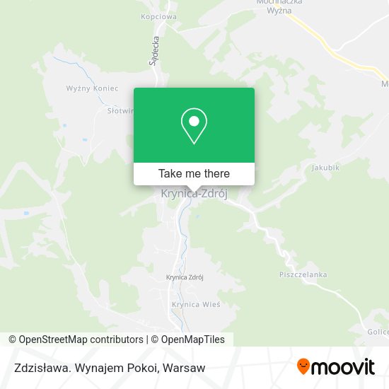 Zdzisława. Wynajem Pokoi map