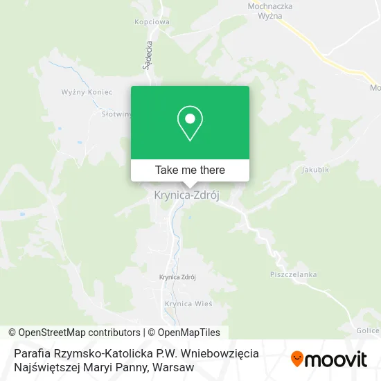 Карта Parafia Rzymsko-Katolicka P.W. Wniebowzięcia Najświętszej Maryi Panny