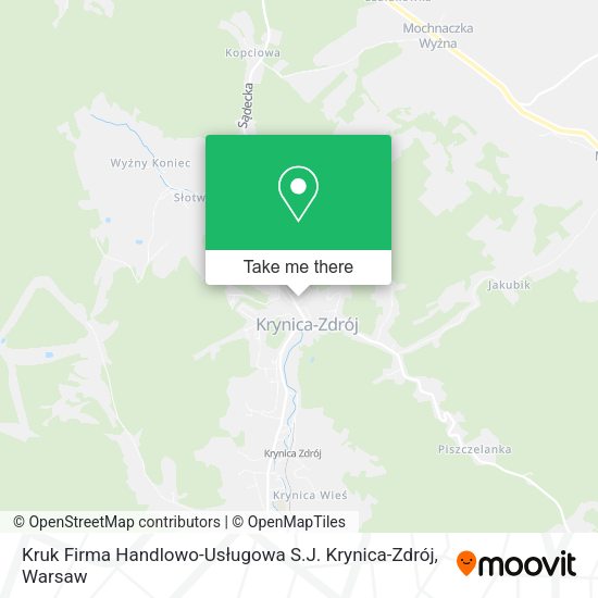 Kruk Firma Handlowo-Usługowa S.J. Krynica-Zdrój map