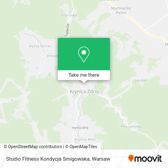 Карта Studio Fitness Kondycja Smigowska