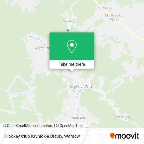 Hockey Club Krynickie Diably map