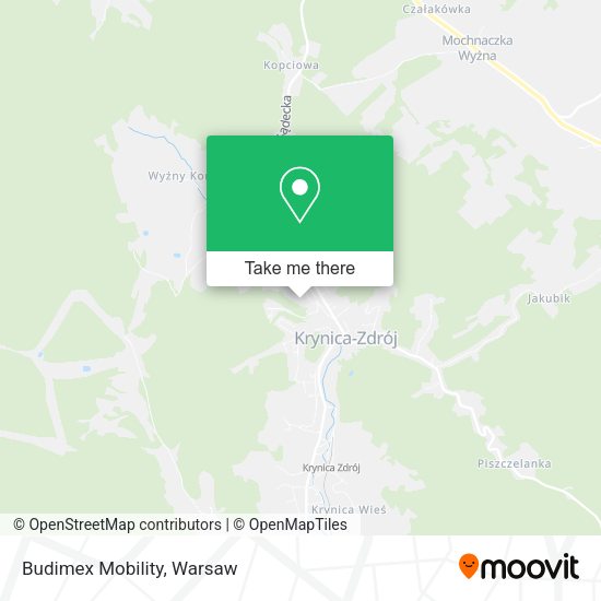 Budimex Mobility map