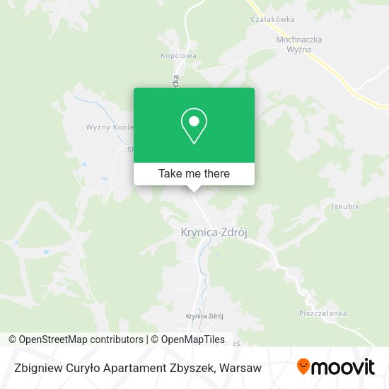 Карта Zbigniew Curyło Apartament Zbyszek