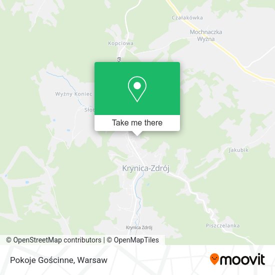 Pokoje Gościnne map