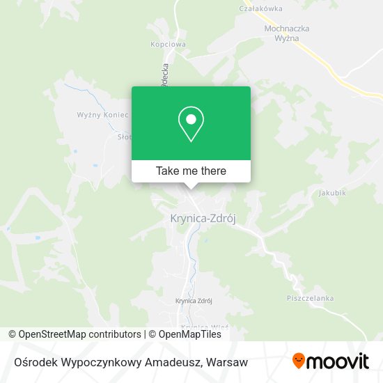 Ośrodek Wypoczynkowy Amadeusz map