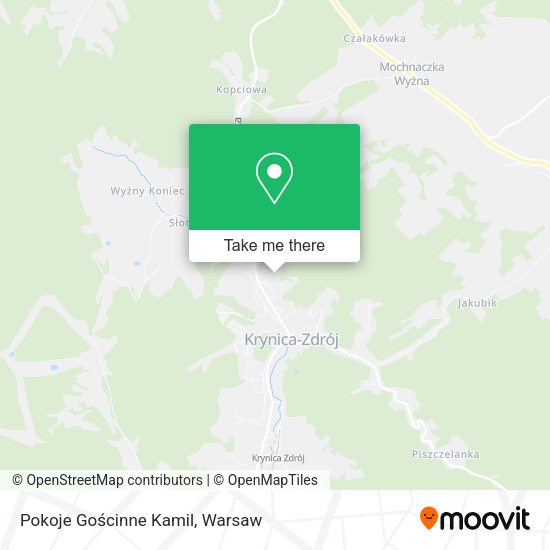 Pokoje Gościnne Kamil map