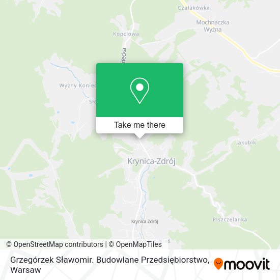 Grzegórzek Sławomir. Budowlane Przedsiębiorstwo map