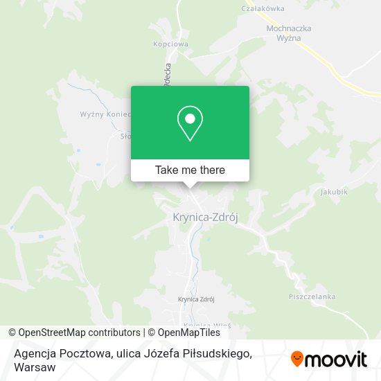 Agencja Pocztowa, ulica Józefa Piłsudskiego map