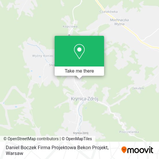 Daniel Boczek Firma Projektowa Bekon Projekt map