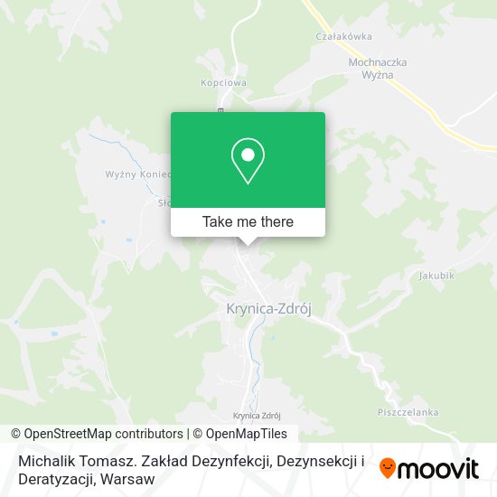 Michalik Tomasz. Zakład Dezynfekcji, Dezynsekcji i Deratyzacji map