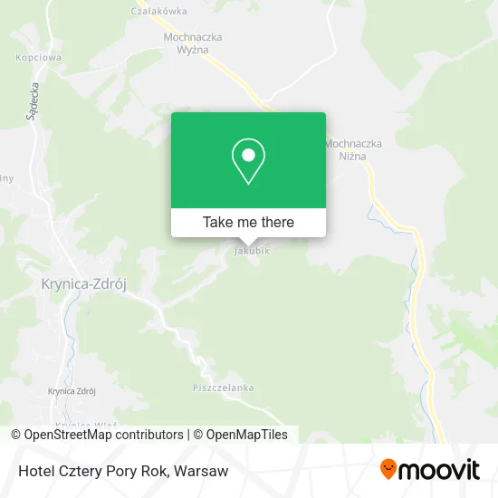 Карта Hotel Cztery Pory Rok