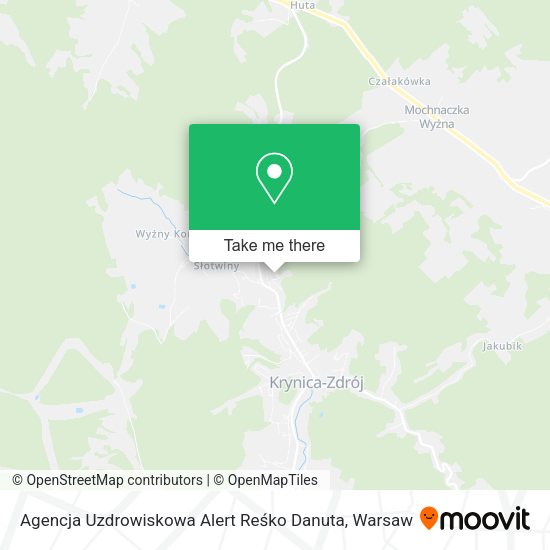 Agencja Uzdrowiskowa Alert Reśko Danuta map