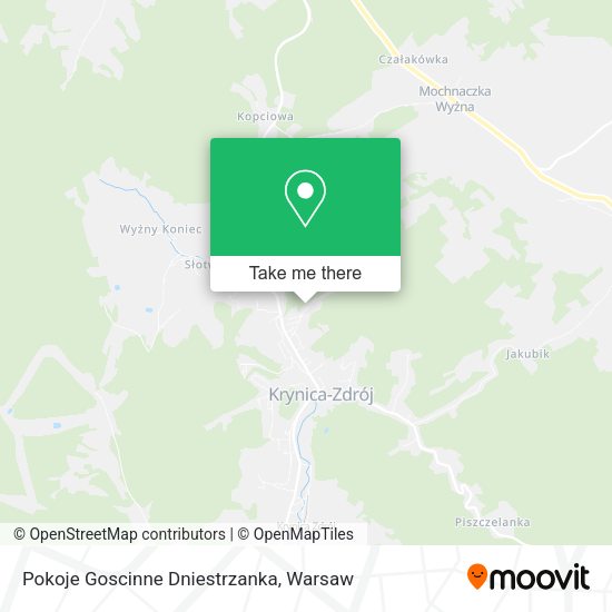 Pokoje Goscinne Dniestrzanka map