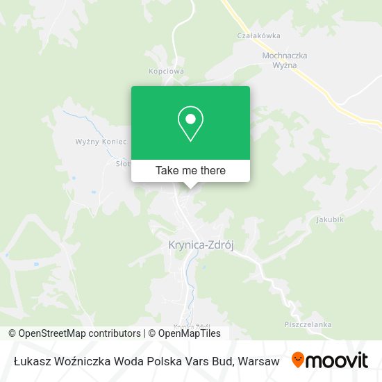 Łukasz Woźniczka Woda Polska Vars Bud map