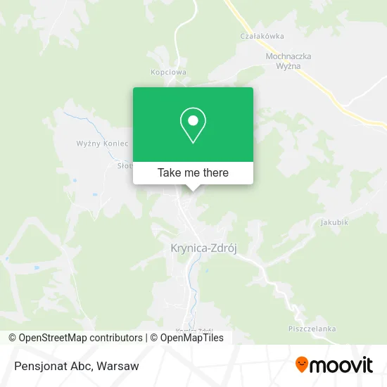 Карта Pensjonat Abc