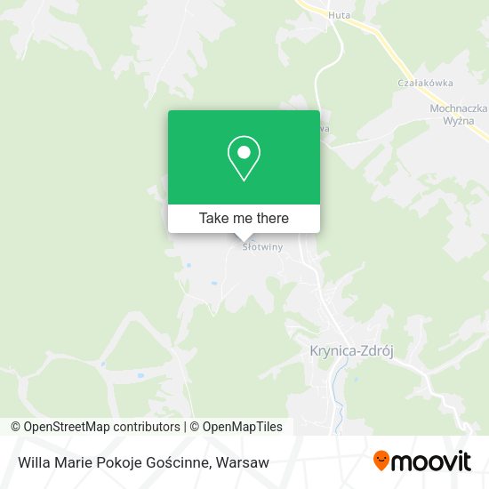 Willa Marie Pokoje Gościnne map