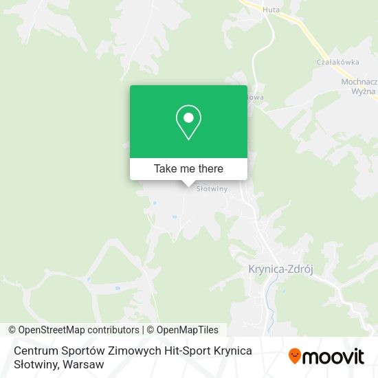 Centrum Sportów Zimowych Hit-Sport Krynica Słotwiny map