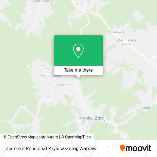 Ziarenko Pensjonat Krynica-Zdrój map