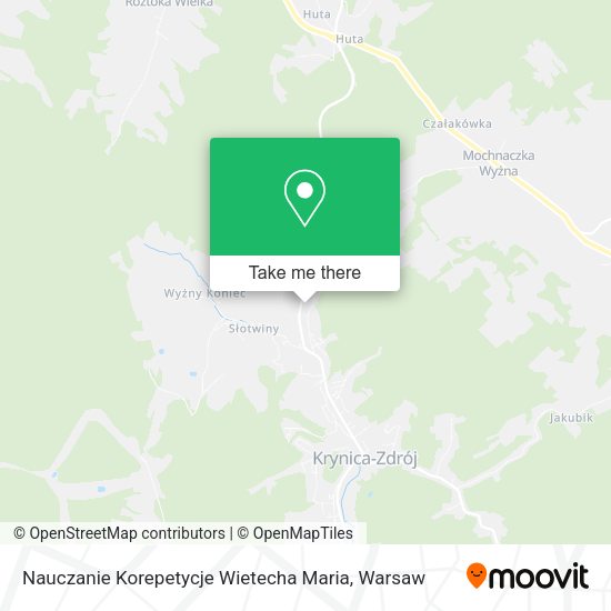 Nauczanie Korepetycje Wietecha Maria map