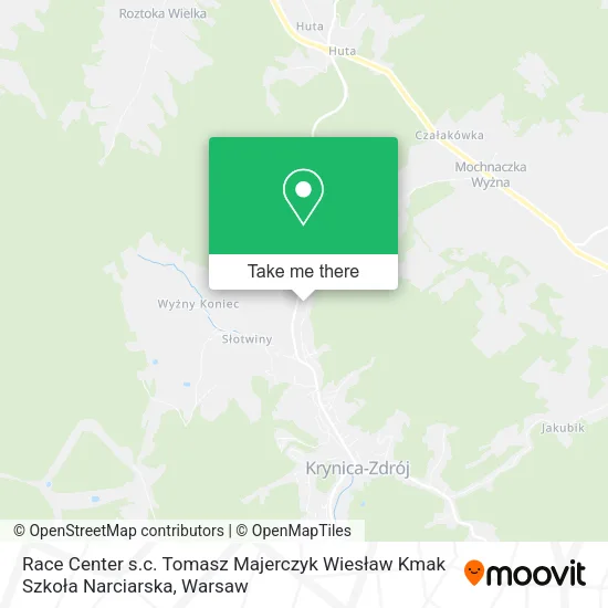 Race Center s.c. Tomasz Majerczyk Wiesław Kmak Szkoła Narciarska map