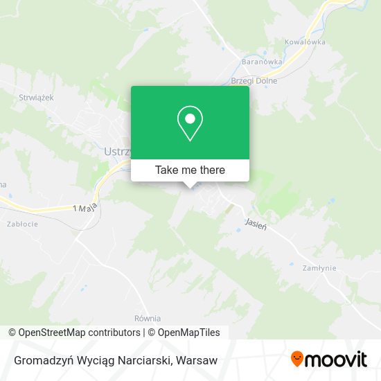 Gromadzyń Wyciąg Narciarski map