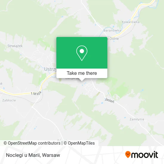 Карта Noclegi u Marii