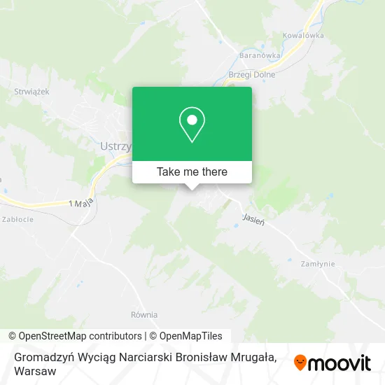 Карта Gromadzyń Wyciąg Narciarski Bronisław Mrugała