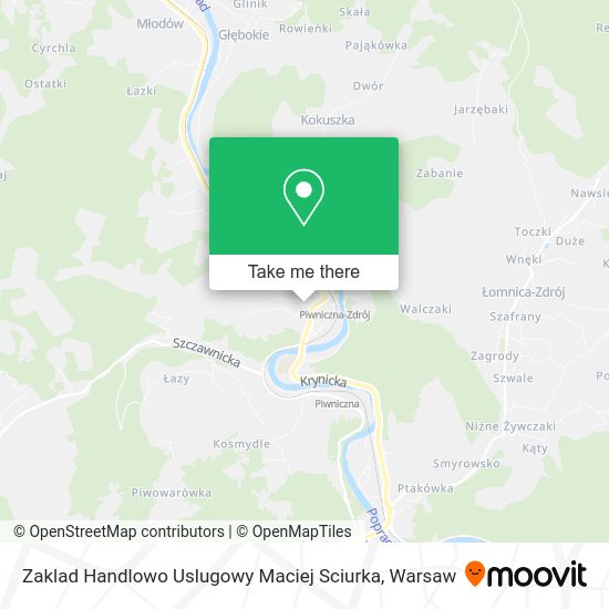 Zaklad Handlowo Uslugowy Maciej Sciurka map