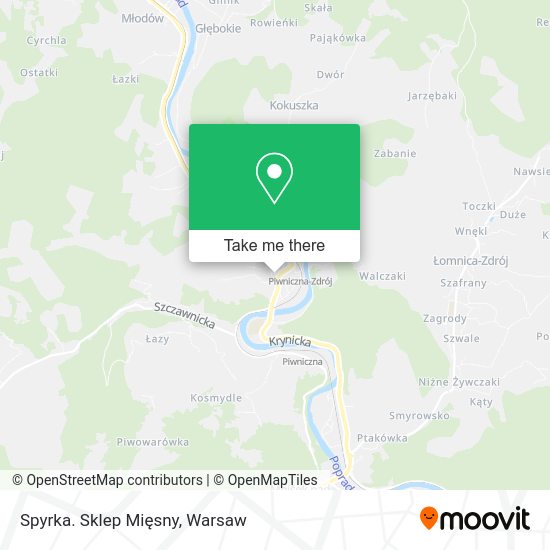 Spyrka. Sklep Mięsny map