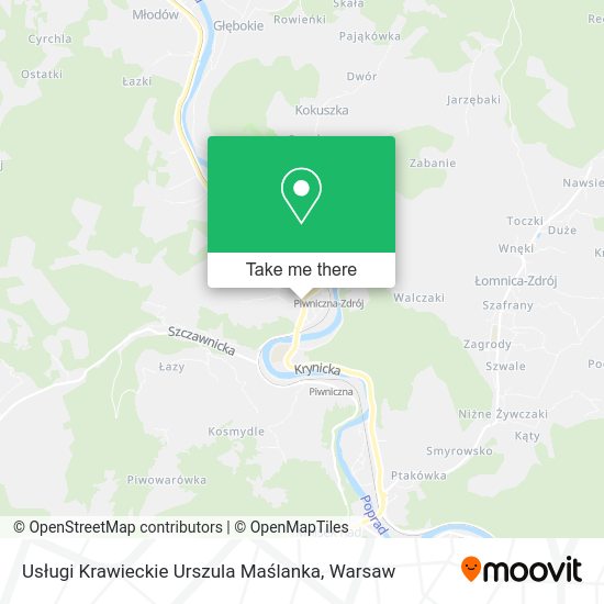 Usługi Krawieckie Urszula Maślanka map