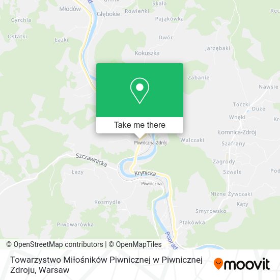 Towarzystwo Miłośników Piwnicznej w Piwnicznej Zdroju map