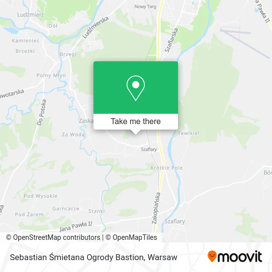 Sebastian Śmietana Ogrody Bastion map