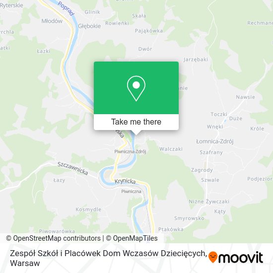 Zespół Szkół i Placówek Dom Wczasów Dziecięcych map