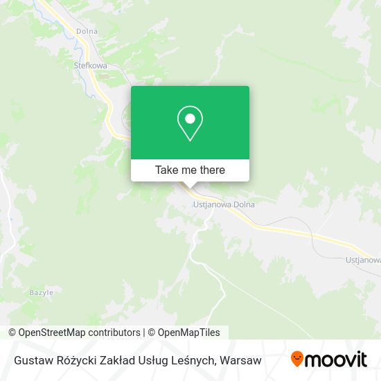 Gustaw Różycki Zakład Usług Leśnych map